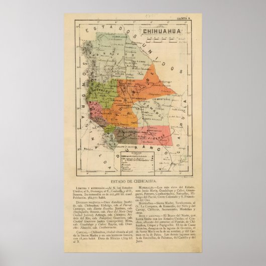 Poster Chihuahua, Mexique (Devant)