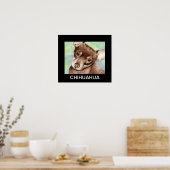 Poster Chihuahua Portrait (Cuisine)