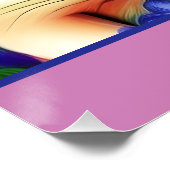 Poster Chihuahua Puppy dans la prairie de fleurs Personna (Coin)