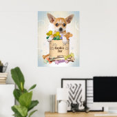 Poster Chihuahua se tient derrière l'affiche Cookie Jar (Bureau à domicile)