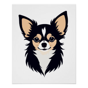 Poster Chihuahua Vector Art Animal Moderne Graphique Urba