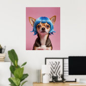 Poster Chihuahua wig (Bureau à domicile)
