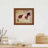 Poster Chihuy ~赤 鹰 花~Dix Étapes ~Giuseppe Castiglione ~ (Cuisine)