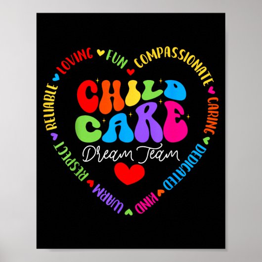 Poster Chilare Dream Team Daycare Crew School Provider Te (Devant)