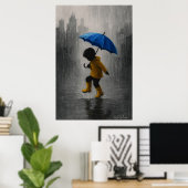 Poster Child Dancing in the Rain (Bureau à domicile)