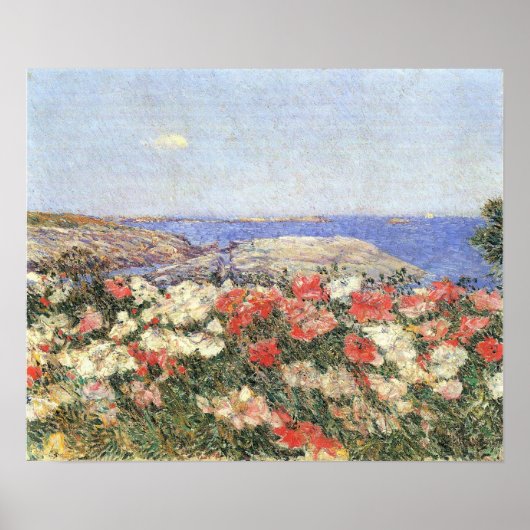 Poster Childe Hassam - Des pavots sur les îles des Shoals (Devant)