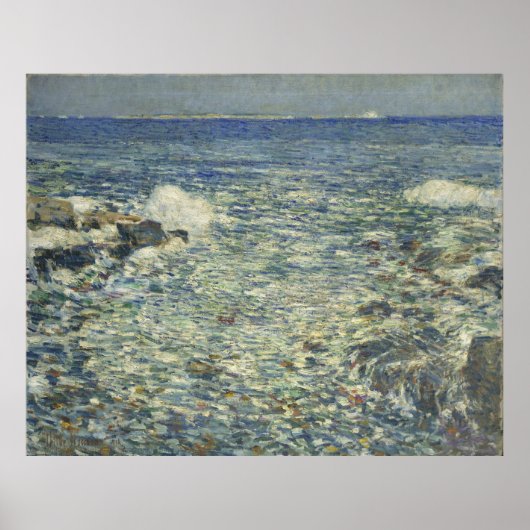 Poster Childe Hassam - Surf, Îles des Écueils (Devant)