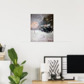 Poster Childe Hassam Winter, minuit (Bureau à domicile)