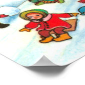 Poster Children playing in the snow (Coin)