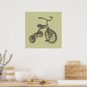 Poster Children’s Tricycle Graphic (Cuisine)