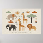 Poster Children's Playful Safari Adventure ID1268 (Devant)