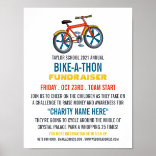Poster Child's Bike, Children's Charity Bike-a-Thon Event