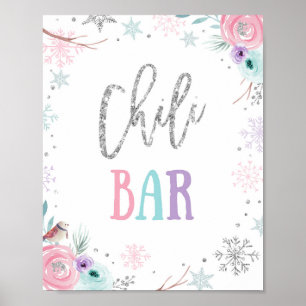 Poster Chili Bar Nourriture Hiver Onederland Fille Annive