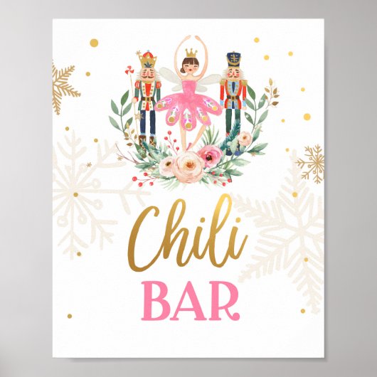 Poster Chili Bar Nutcracker Ballerina Girl Table de nourr (Devant)