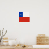 Poster Chili Drapeau Chilienne Ethnicité Homeland Pride (Cuisine)
