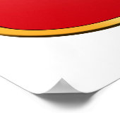 Poster Chili Drapeau Escudo 2010 Drapeau chilien Drapeau  (Coin)