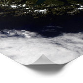 Poster Chili et région de Patagonie de l'Argentine (Coin)