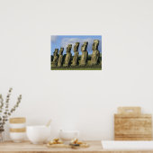 Poster Chili, Île de Pâques, Rapa Nui, Ahu Akivi (Cuisine)