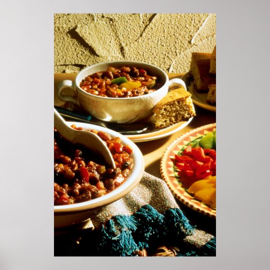 Poster Chili with Cornbread (Devant)