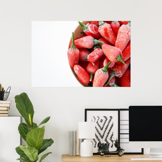 Poster Chilis congelé (Bureau à domicile)