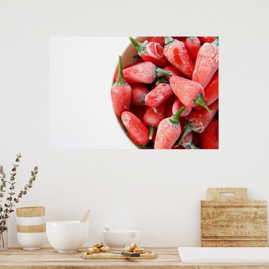 Poster Chilis congelé (Cuisine)