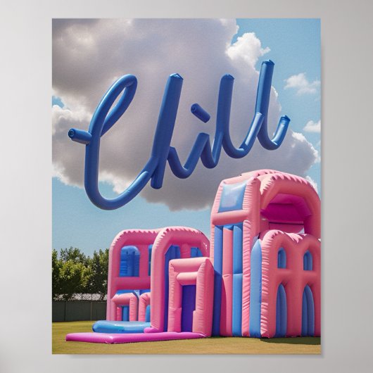 Poster Chill Inflatable Castle Sky (Devant)