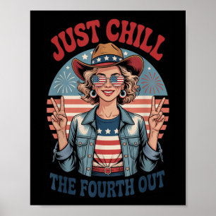 Poster Chill La quatrième sortie 4 Juillet Indépendance