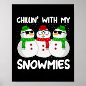 Poster Chillère de Noël Snowman Avec Mes Neiges Gi moche (Devant)