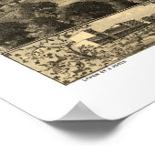 Poster Chillicothe, MO Carte panoramique - 1869 (Coin)