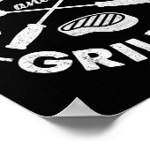Poster Chillin And Grillin Costume Funny Bbq Grilling Dad (Coin)