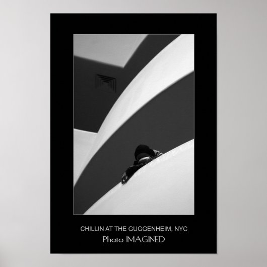 POSTER CHILLIN' AU GUGGENHEIM, NYC, NY, US (Devant)