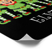 Poster Chillin Avec Mes Elfes Noël Fun Boys Girls Kid (Coin)