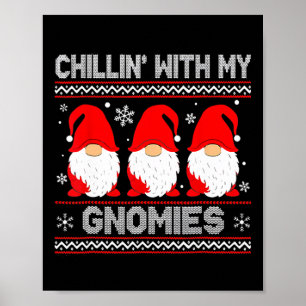Poster Chillin Avec Mes Gnomes Correspondant Noël De Fami
