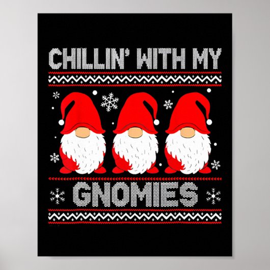 Poster Chillin Avec Mes Gnomes Correspondant Noël De Fami (Devant)