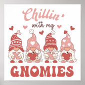 Poster Chillin Avec Mes Gnomies │ Valentines (Devant)
