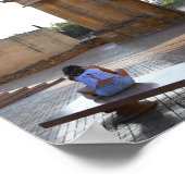 Poster Chillin en Cordoue, Espagne (Coin)