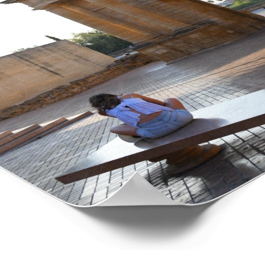 Poster Chillin en Cordoue, Espagne (Coin)