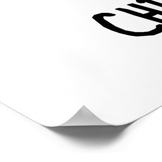 Poster Chim-Pants-Zee Funny Chimpanzé Singe Pun (Coin)