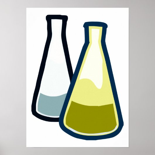 Poster Chimie Beakers (Devant)