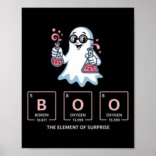 Poster Chimie Boo L'Élément De Surprise Cute Chemist (Devant)