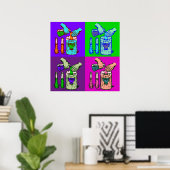 Poster Chimie Déplacement Pop Art (Bureau à domicile)