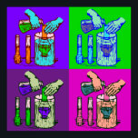 Poster Chimie Déplacement Pop Art<br><div class="desc">À mesure que notre connaissance s'enrichit sur l'univers,  nous découvrons que rien n'est impossible. À String Theory humour et connaissance sont abondants dans notre sélection variée de vêtements et se souvenir 99% des articles offerts dans ma galerie peut être customisé à votre goût!</div>