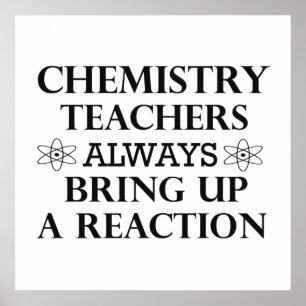Poster chimie drôle