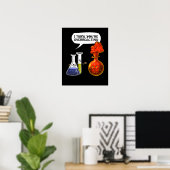 Poster Chimie Science Vous Réagissez De Manière Drôle (Bureau à domicile)