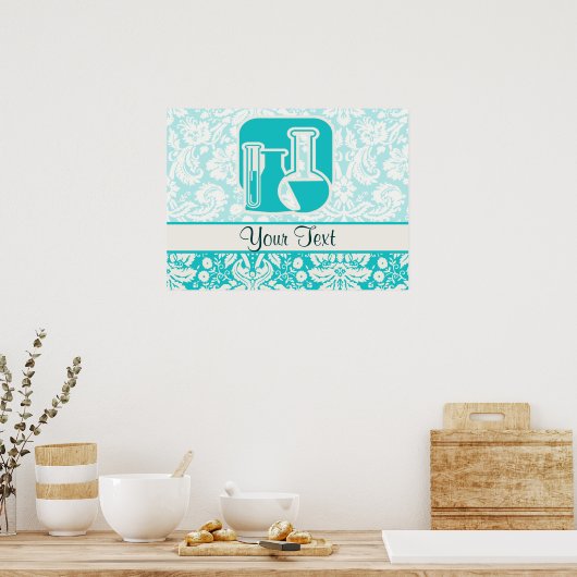 Poster Chimie turquoise (Cuisine)