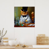 Poster Chimiste de chat (Cuisine)