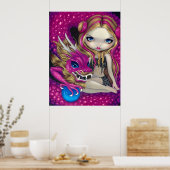Poster Chimmersif Dragon imaginaire fée Art Print (Cuisine)
