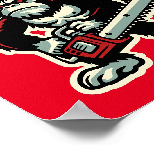 Poster Chimp de scie (Coin)