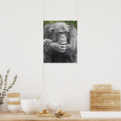 Poster Chimpanzé contemporain (Cuisine)