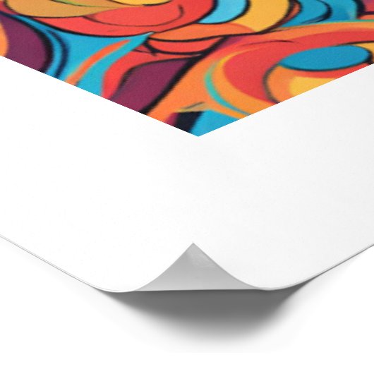 Poster Chimpanzé fou mignon (Coin)